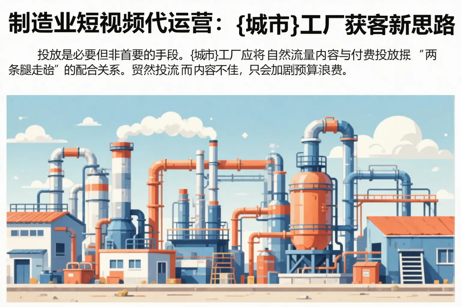 制造业短视频代运营：苍溪工厂获客新思路